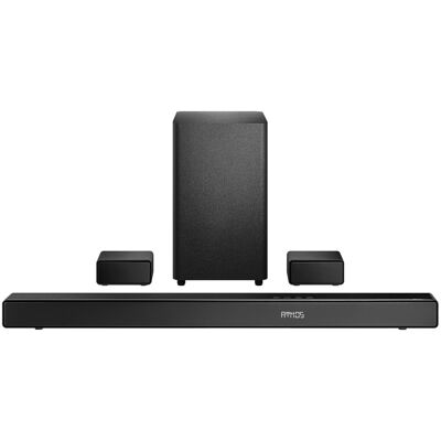Insignia™ - 5.1.2 Channel Home Theater Soundbar with Wireless Subwoofer and Rear Speakers, Dolby Atmos, DTS:X, Bluetooth - Black Insignia™ - 5.1.2 Channel Home Theater Soundbar with Wireless Subwoofer and Rear Speakers, Dolby Atmos, DTS:X, Bluetooth - Black