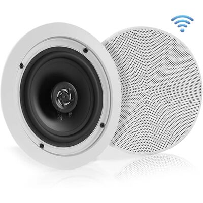 Pyle - 5.25'' Bluetooth Home Ceiling Speakers - Black Pyle - 5.25'' Bluetooth Home Ceiling Speakers - Black