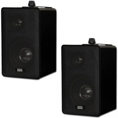 Acoustic Audio by Goldwood - 251B Indoor Outdoor 3 Way All-Weather Speakers Pair - Black Acoustic Audio by Goldwood - 251B Indoor Outdoor 3 Way All-Weather Speakers Pair - Black