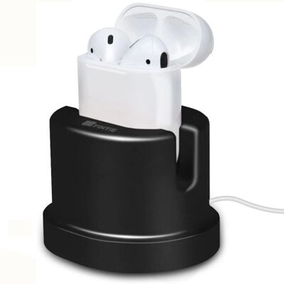 Kitcheniva - Aluminum Charging Dock Station for AirPods Charging Stand Holder Black - Black Kitcheniva - Aluminum Charging Dock Station for AirPods Charging Stand Holder Black - Black
