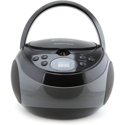 Emerson - Portable CD Player with AM/FM Radio, (EPB-3000 - Black Emerson - Portable CD Player with AM/FM Radio, (EPB-3000 - Black