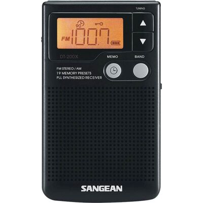 Sangean - AM/FM Pocket Radio - Black Sangean - AM/FM Pocket Radio - Black