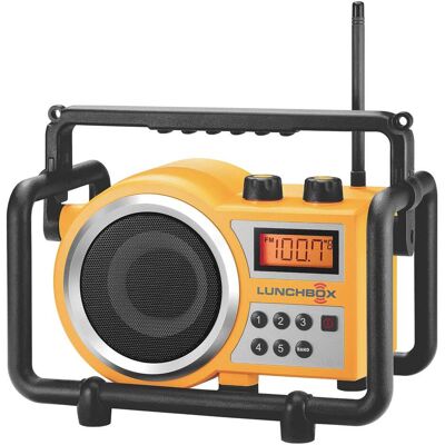 Sangean - LUNCHBOX Portable FM/AM Ultra-Rugged Utility Worksite Digital Radio - Yellow Sangean - LUNCHBOX Portable FM/AM Ultra-Rugged Utility Worksite Digital Radio - Yellow