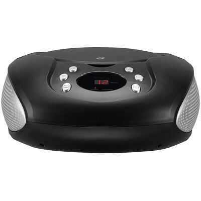 GPX - Portable Boombox with CD Player and AM FM Radio - Black GPX - Portable Boombox with CD Player and AM FM Radio - Black