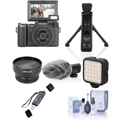 Konica Minolta Bundle - Minolta - MND60V 64MP 4K60FPS Ultra HD Auto Focus Vlogging & Content Creator's Camera Kit, with USB 3.0 Card Konica Minolta Bundle - Minolta - MND60V 64MP 4K60FPS Ultra HD Auto Focus Vlogging & Content Creator's Camera Kit, with USB 3.0 Card