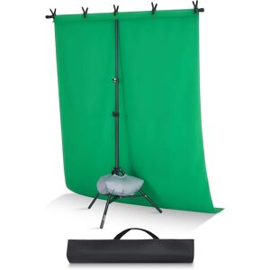 VEVOR - Backdrop Stand, 5 x 6.5 ft Adjustable Photo Backdrop Stand Kit, Portable Background Backdrop Stand with 3 Crossbars - Black VEVOR - Backdrop Stand, 5 x 6.5 ft Adjustable Photo Backdrop Stand Kit, Portable Background Backdrop Stand with 3 Crossbars - Black