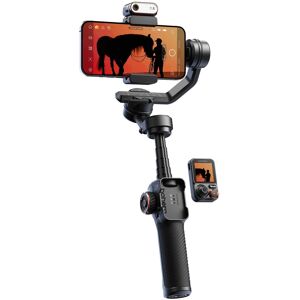 Hohem - iSteady M7 3-Axis Gimbal Stabilizer for Smartphone w/ AI Tracking, Remote Control, Extendable Pole, & Magnetic RGB Light - Black Hohem - iSteady M7 3-Axis Gimbal Stabilizer for Smartphone w/ AI Tracking, Remote Control, Extendable Pole, & Magnetic RGB Light - Black