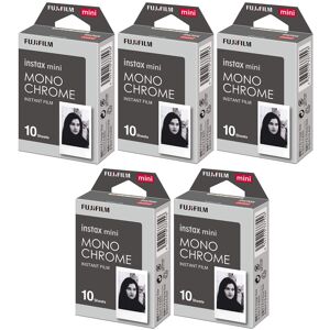 Fuji - Instax Mini Monochrome Film (10 Exposures, Credit Card-Sized) 5-Pack Fuji - Instax Mini Monochrome Film (10 Exposures, Credit Card-Sized) 5-Pack