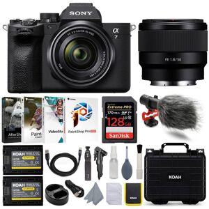 Sony - Alpha 7 IV Full Frame Mirrorless Camera w/ 28-70mm & FE 50mm f/1.8 Lens Kit Sony - Alpha 7 IV Full Frame Mirrorless Camera w/ 28-70mm & FE 50mm f/1.8 Lens Kit