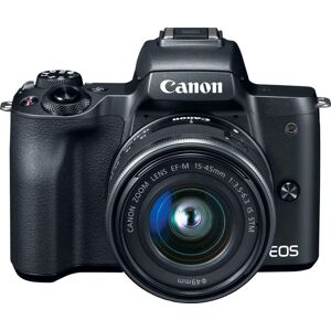 Canon - EOS M50 Mirrorless Camera with EF-M 15-45mm f/3.5-6.3 IS STM Zoom Lens - Black Canon - EOS M50 Mirrorless Camera with EF-M 15-45mm f/3.5-6.3 IS STM Zoom Lens - Black