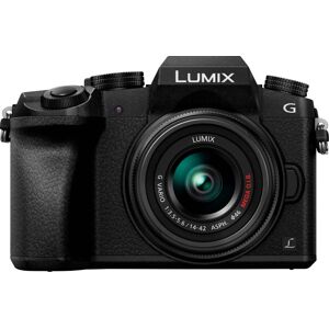 Panasonic - LUMIX G7 Mirrorless 4K Photo Digital Camera Body with 14-42mm f3.5-5.6 II Lens - DMC-G7KK - Black Panasonic - LUMIX G7 Mirrorless 4K Photo Digital Camera Body with 14-42mm f3.5-5.6 II Lens - DMC-G7KK - Black