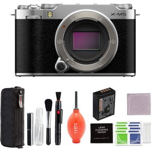Bundle - Fujifilm - X-M5 Mirrorless Camera (Silver) with Additional Accessories Bundle - Fujifilm - X-M5 Mirrorless Camera (Silver) with Additional Accessories
