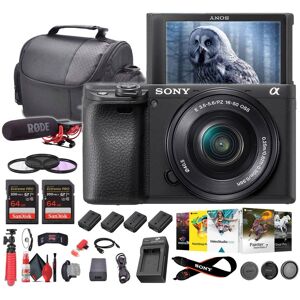 Sony - a6400 Mirrorless Camera with 16-50mm Lens with Real-Time Eye Auto Focus - Bundle Sony - a6400 Mirrorless Camera with 16-50mm Lens with Real-Time Eye Auto Focus - Bundle