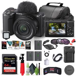 Sony - Alpha ZV-E10 II Mirrorless Camera with 16-50mm Lens + 64GB Card + Filter + More Sony - Alpha ZV-E10 II Mirrorless Camera with 16-50mm Lens + 64GB Card + Filter + More