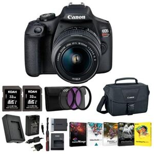 Canon - EOS Rebel T7 DSLR Camera with EF-S 18-55mm IS II Lens and 64GB Card Bundle Canon - EOS Rebel T7 DSLR Camera with EF-S 18-55mm IS II Lens and 64GB Card Bundle