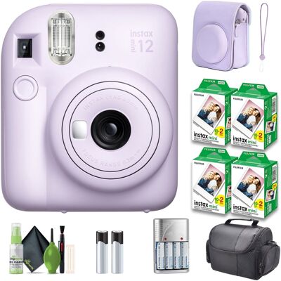Bundle - Fujifilm - INSTAX MINI 12 Instant Film Camera with Instant Film - Lilac Purple Bundle - Fujifilm - INSTAX MINI 12 Instant Film Camera with Instant Film - Lilac Purple