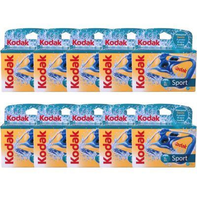 10x Kodak Water and Sport One-Time Use Disposable Camera Waterproof 27 Exposures 10x Kodak Water and Sport One-Time Use Disposable Camera Waterproof 27 Exposures