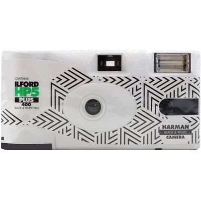 Ilford - HP5 Plus White Single-Use Film Camera (35mm Roll Film, 27 Exposures) - Black Ilford - HP5 Plus White Single-Use Film Camera (35mm Roll Film, 27 Exposures) - Black