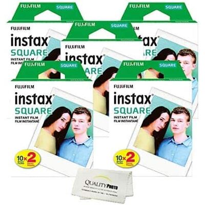 Instax Square Instant Film for use with The Fujifilm Instax Square Instant Camera Quality Photo Microfiber Cloth Instax Square Instant Film for use with The Fujifilm Instax Square Instant Camera Quality Photo Microfiber Cloth