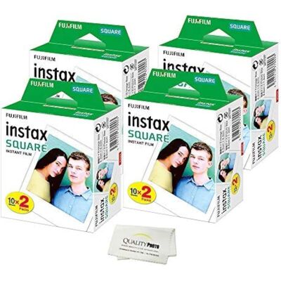 Instax Square Instant Film for use with The Fujifilm Instax Square Instant Camera Quality Photo Microfiber Cloth Instax Square Instant Film for use with The Fujifilm Instax Square Instant Camera Quality Photo Microfiber Cloth