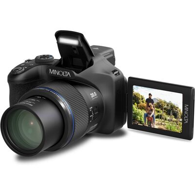 Konica Minolta - DiMAGE MN68Z 20.0 Megapixels 4K 68x Optical Zoom Lens Bridge Camera w/Electronic Viewfinder for Content Creators - Black Konica Minolta - DiMAGE MN68Z 20.0 Megapixels 4K 68x Optical Zoom Lens Bridge Camera w/Electronic Viewfinder for Content Creators - Black