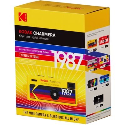 Kodak - Charmera Key Chain Digital Camera (Random Style Blind Box) - Black Kodak - Charmera Key Chain Digital Camera (Random Style Blind Box) - Black