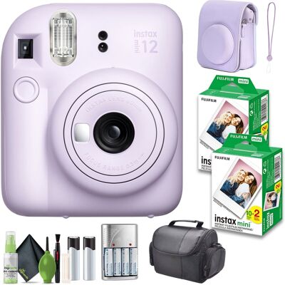 Bundle - Fujifilm - INSTAX MINI 12 Instant Film Camera with Instant Film - Lilac Purple Bundle - Fujifilm - INSTAX MINI 12 Instant Film Camera with Instant Film - Lilac Purple