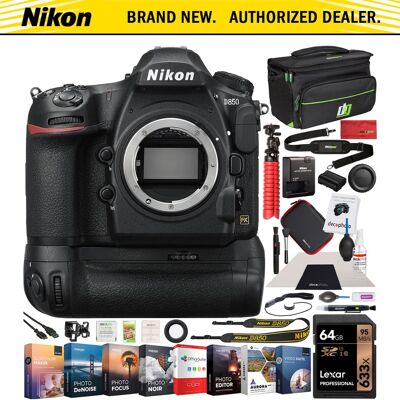 Bundle - Nikon - D850 DSLR Camera 45.7MP 4K FX Digital SLR Body Battery Grip Pro Accessory Bundle - Nikon - D850 DSLR Camera 45.7MP 4K FX Digital SLR Body Battery Grip Pro Accessory