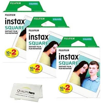 Instax Square Instant Film for use with The Fujifilm Instax Square Instant Camera Quality Photo Microfiber Cloth Instax Square Instant Film for use with The Fujifilm Instax Square Instant Camera Quality Photo Microfiber Cloth