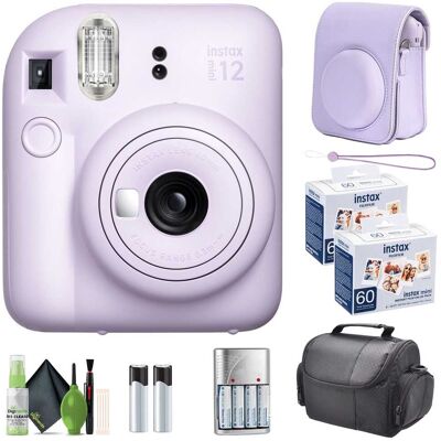 Bundle - Fujifilm - INSTAX MINI 12 Instant Film Camera with Instant Film - Lilac Purple Bundle - Fujifilm - INSTAX MINI 12 Instant Film Camera with Instant Film - Lilac Purple