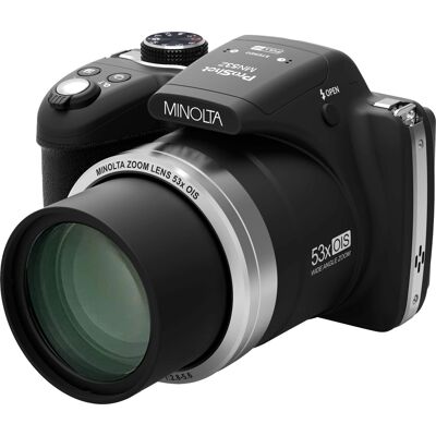 Konica Minolta - ProShot MN53Z 16.0 Megapixel Bridge Camera with 53x Optical Zoom Lens - Black Konica Minolta - ProShot MN53Z 16.0 Megapixel Bridge Camera with 53x Optical Zoom Lens - Black