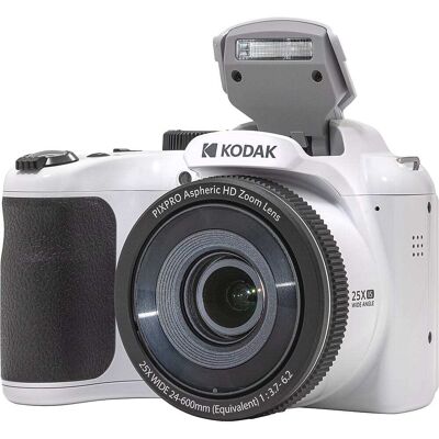 Kodak - PIXPRO AZ255 16.4 Megapixel Compact Camera - White Kodak - PIXPRO AZ255 16.4 Megapixel Compact Camera - White
