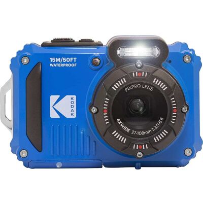 Kodak - PIXPRO WPZ2 16.0-Megapixel Waterproof Compact Camera - Electric Blue Kodak - PIXPRO WPZ2 16.0-Megapixel Waterproof Compact Camera - Electric Blue