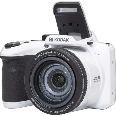 Kodak - PIXPRO AZ405 20.7 Megapixel Compact Camera - White Kodak - PIXPRO AZ405 20.7 Megapixel Compact Camera - White