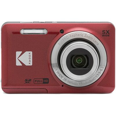 Kodak - PIXPRO FZ55 16.4 Megapixel Compact Camera - Red Kodak - PIXPRO FZ55 16.4 Megapixel Compact Camera - Red