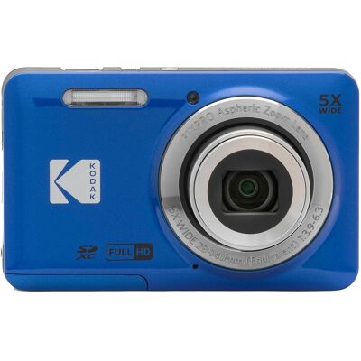 Kodak - PIXPRO FZ55 16.4 Megapixel Compact Camera - Blue Kodak - PIXPRO FZ55 16.4 Megapixel Compact Camera - Blue