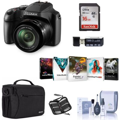 Bundle - Panasonic - LUMIX FZ80D Compact Camera with 20-1200mm Zoom Lens, Point and Shoot Digital Camera 4K Video and Photo Bundle - Panasonic - LUMIX FZ80D Compact Camera with 20-1200mm Zoom Lens, Point and Shoot Digital Camera 4K Video and Photo
