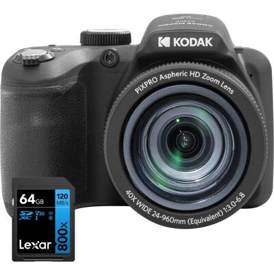 Kodak - PIXPRO Astro 20MP Digital Camera 40X Optical Zoom 24mm Black + 64GB Card Kodak - PIXPRO Astro 20MP Digital Camera 40X Optical Zoom 24mm Black + 64GB Card