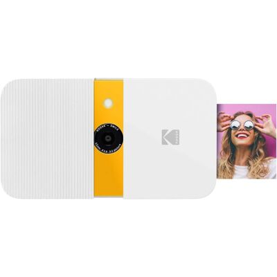 Kodak - Smile Digital Instant Print Camera – Slide-Open 10MP Instant Camera 2x3" - White Kodak - Smile Digital Instant Print Camera – Slide-Open 10MP Instant Camera 2x3" - White
