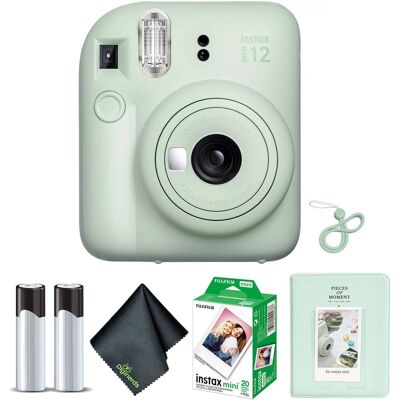 Bundle - Fujifilm - INSTAX MINI 12 Instant Film Camera with Instant Film - Mint Green Bundle - Fujifilm - INSTAX MINI 12 Instant Film Camera with Instant Film - Mint Green