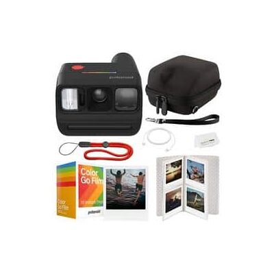 Polaroid - Go Generation 3 Camera Bundle, Includes: Camera, Camera case, Films, Photo Album & Quality Photo Cloth - Black Polaroid - Go Generation 3 Camera Bundle, Includes: Camera, Camera case, Films, Photo Album & Quality Photo Cloth - Black