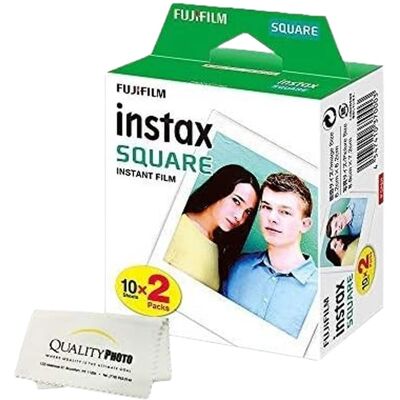 Instax Square Instant Film for use with The Fujifilm Instax Square Instant Camera Quality Photo Microfiber Cloth Instax Square Instant Film for use with The Fujifilm Instax Square Instant Camera Quality Photo Microfiber Cloth