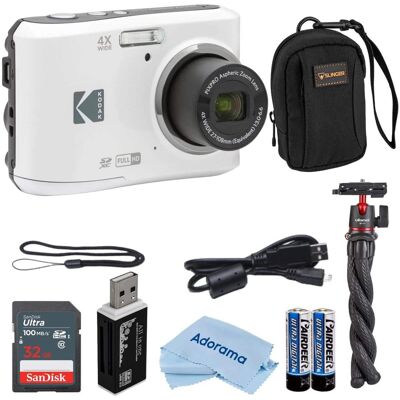 Bundle - Kodak - PIXPRO FZ45 Friendly Zoom 16MP Full HD Digital Camera, White Bundle - Kodak - PIXPRO FZ45 Friendly Zoom 16MP Full HD Digital Camera, White