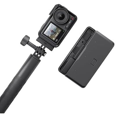 DJI - Osmo Action 4 Adventure Combo, 4K/120fps Waterproof Action Camera with a 1/1.3-Inch Sensor, 10-bit & D-Log M Color P - Black DJI - Osmo Action 4 Adventure Combo, 4K/120fps Waterproof Action Camera with a 1/1.3-Inch Sensor, 10-bit & D-Log M Color P - Black