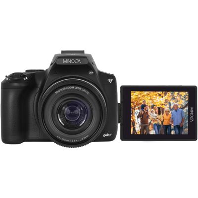Konica Minolta - MNB10Z 64.0 Megapixel 4K Bridge Camera with 10x Optical Zoom Lens - Black Konica Minolta - MNB10Z 64.0 Megapixel 4K Bridge Camera with 10x Optical Zoom Lens - Black