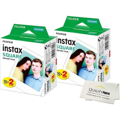 Instax Square Instant Film for use with The Fujifilm Instax Square Instant Camera Quality Photo Microfiber Cloth Instax Square Instant Film for use with The Fujifilm Instax Square Instant Camera Quality Photo Microfiber Cloth