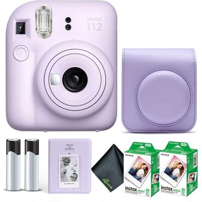 Bundle - Fujifilm - INSTAX MINI 12 Instant Film Camera with Instant Film - Lilac Purple Bundle - Fujifilm - INSTAX MINI 12 Instant Film Camera with Instant Film - Lilac Purple