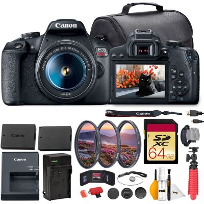 Bundle - Canon - EOS Rebel T7 DSLR Camera APS-C WiFi Photo Starter Bundle - Canon - EOS Rebel T7 DSLR Camera APS-C WiFi Photo Starter