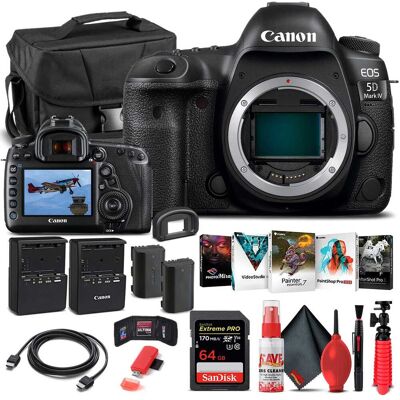 Bundle - Canon - EOS 5D Mark IV DSLR Camera Body Only 1483C002 - Basic Bundle - Canon - EOS 5D Mark IV DSLR Camera Body Only 1483C002 - Basic