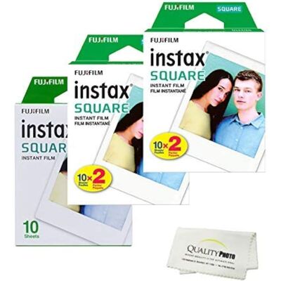 Instax Square Instant Film for use with The Fujifilm Instax Square Instant Camera Quality Photo Microfiber Cloth Instax Square Instant Film for use with The Fujifilm Instax Square Instant Camera Quality Photo Microfiber Cloth